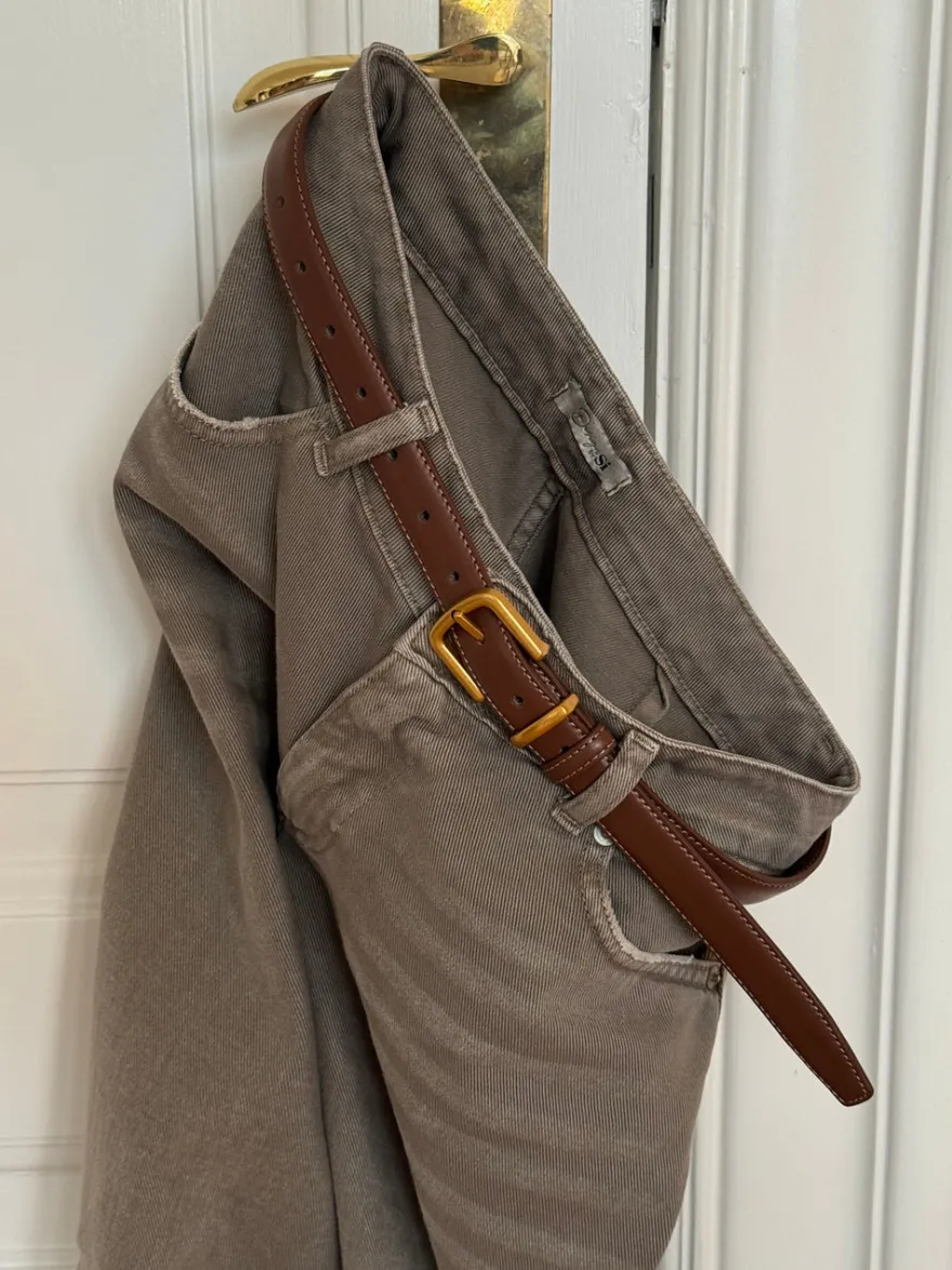 Design By Si Forge bælte - Brun/guld Online