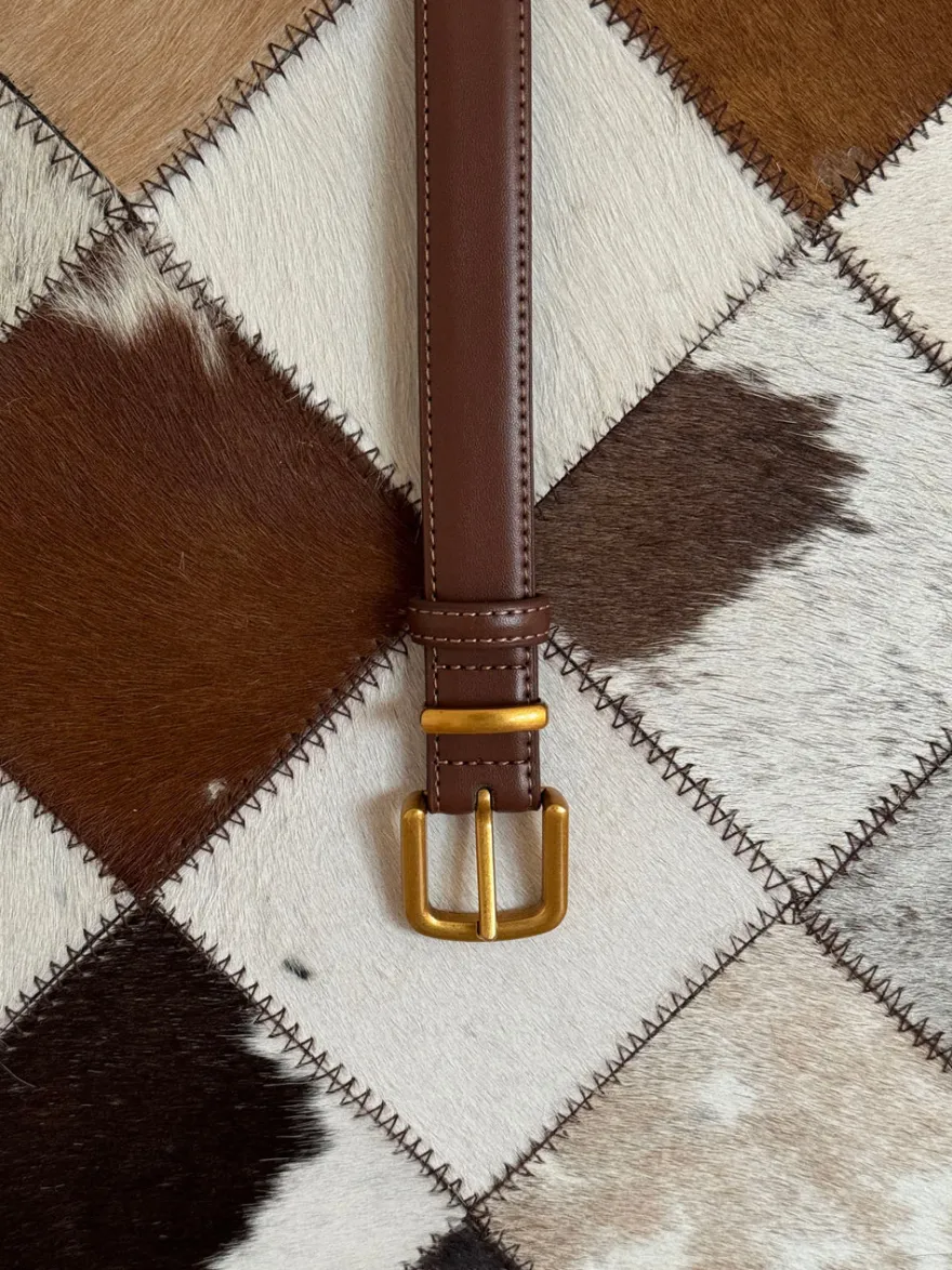 Design By Si Forge bælte - Brun/guld Online