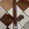 Design By Si Forge Bælte - Brun/sølv Sale