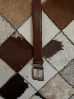 Design By Si Forge Bælte - Brun/sølv Sale