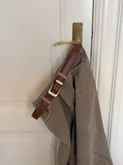 Design By Si Forge Bælte - Brun/sølv Sale