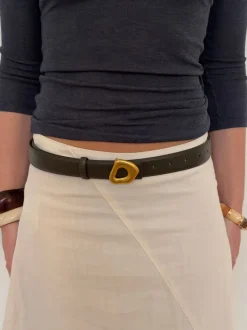 Design By Si Forma bælte - Grøn/guld Outlet