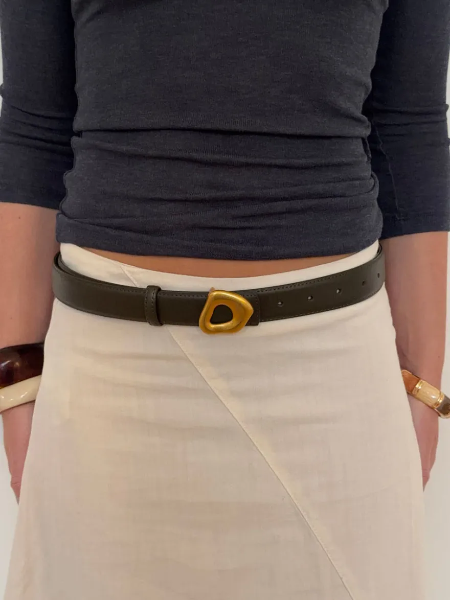 Design By Si Forma bælte - Grøn/guld Outlet