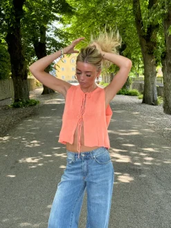 Design By Si Frigg strikket top - Koral Discount