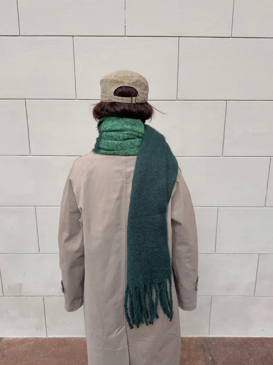 Design By Si Gale tørklæde - Grøn/mørkegrøn Online
