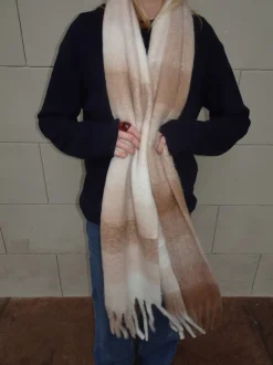 Design By Si Gale tørklæde - Hvid/beige Sale