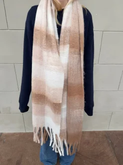Design By Si Gale tørklæde - Hvid/beige Sale