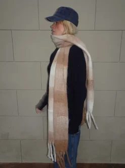 Design By Si Gale tørklæde - Hvid/beige Sale