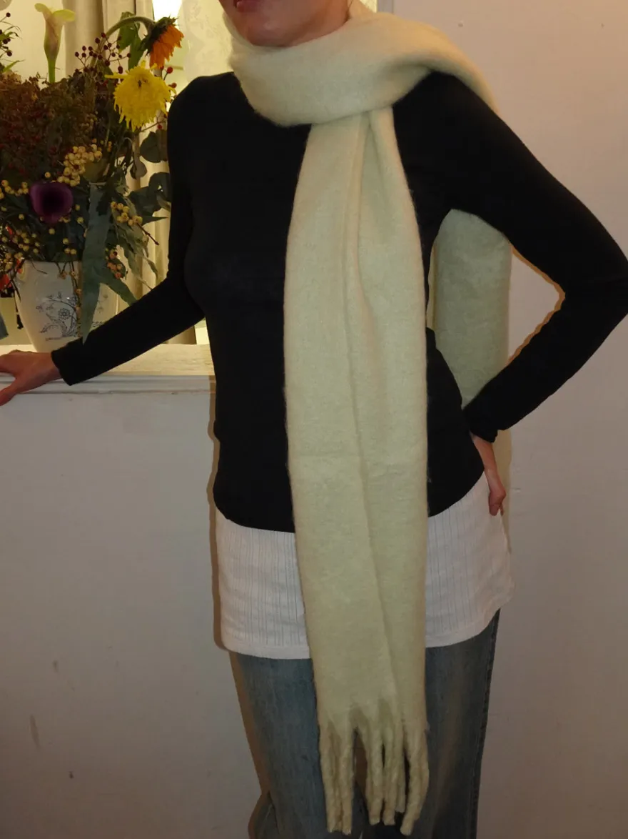 Design By Si Gale tørklæde - Lysegul