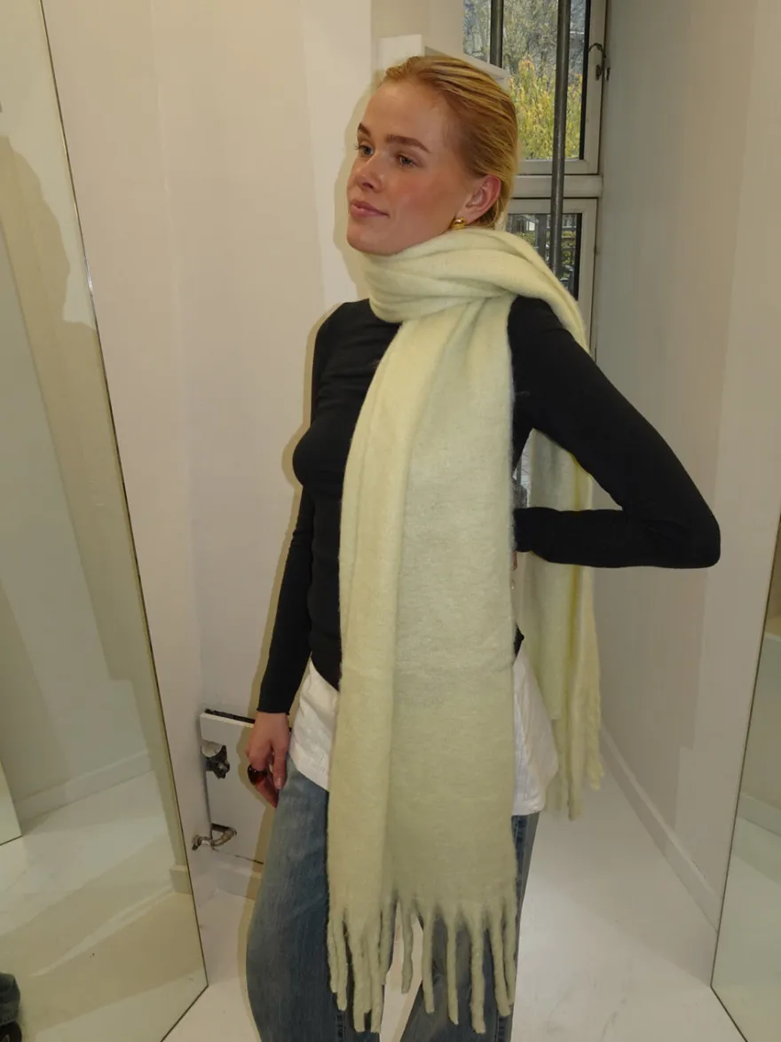Design By Si Gale tørklæde - Lysegul