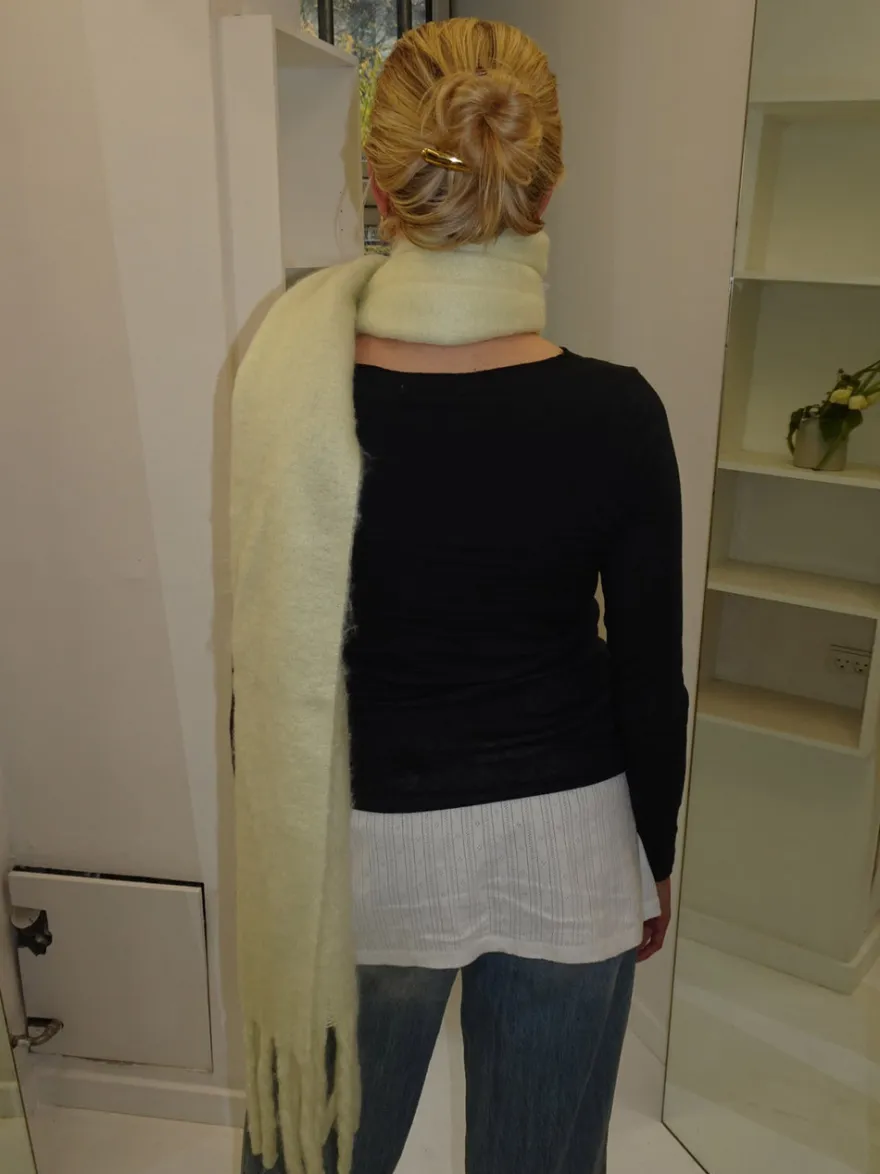 Design By Si Gale tørklæde - Lysegul