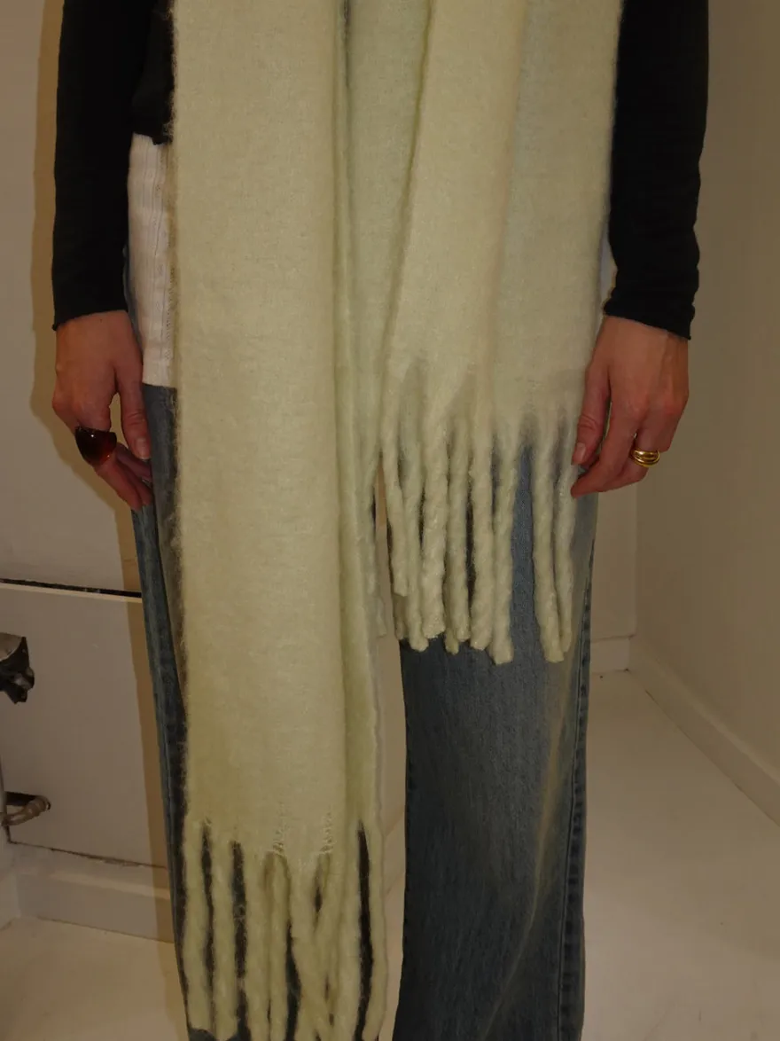 Design By Si Gale tørklæde - Lysegul