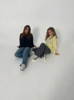 Design By Si Genevieve striktrøje - Navy Sale