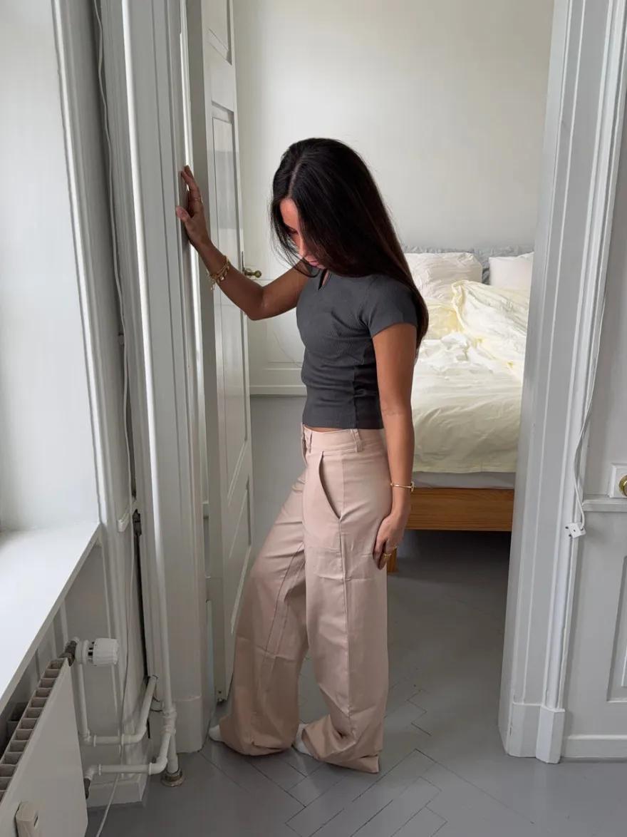 Design By Si Helene suit bukser - Beige Best