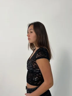 Design By Si Hemilly bluse med bolder - Sort New