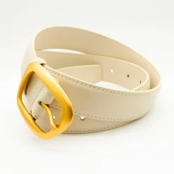 Design By Si Heritage bælte - Hvid/guld Discount