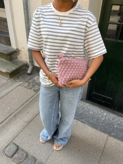 Design By Si Hæklet clutch - Lyserød