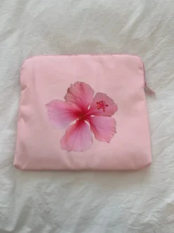 Design By Si Honey computer sleeve - Lyserød med pink blomst Discount