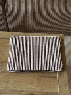 Design By Si Honey computersleeve med striber - Beige/brun Sale