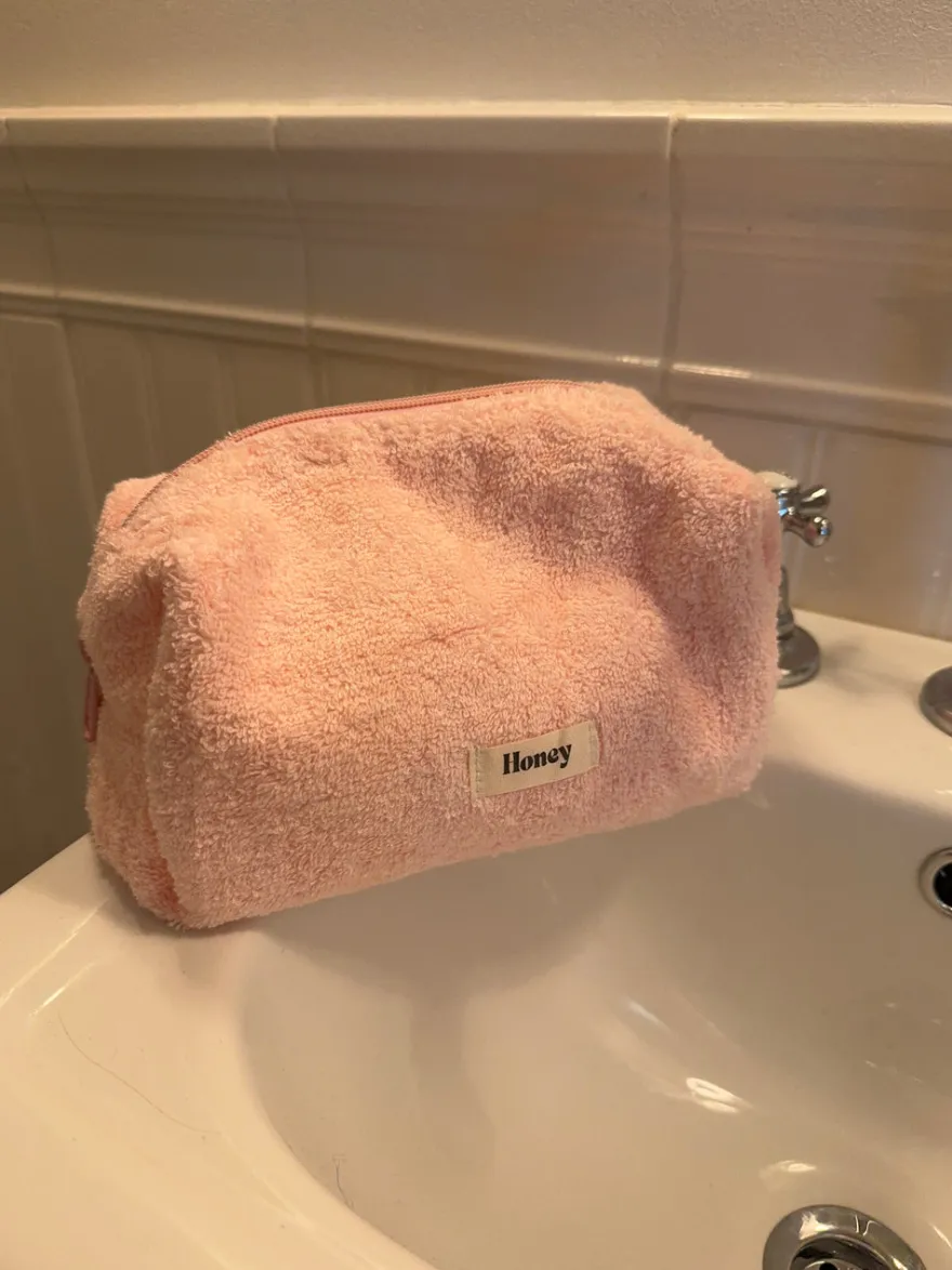 Design By Si Honey stor toilettaske - Lyserød fluffy Discount