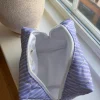 Design By Si Honey stor toilettaske med striber - Blå/hvid Clearance