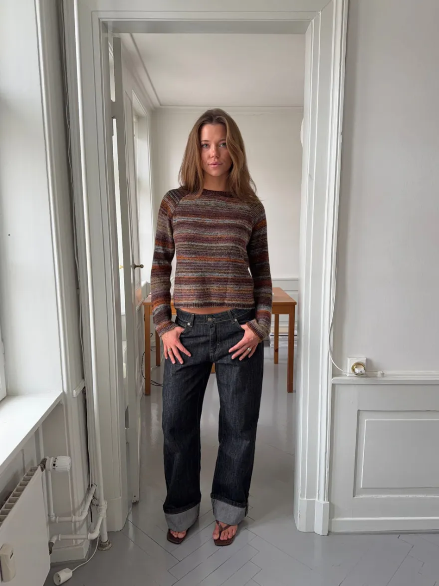 Design By Si Iris strik - Multifarvet Clearance