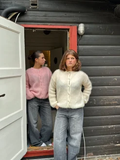 Design By Si Jamilla mohair cardigan - Lyserød