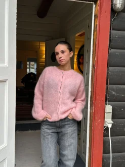 Design By Si Jamilla mohair cardigan - Lyserød
