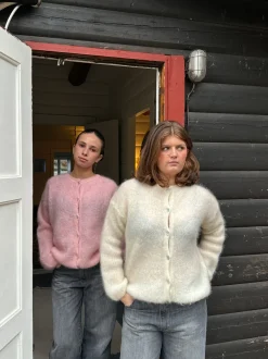 Design By Si Jamilla mohair cardigan - Lyserød