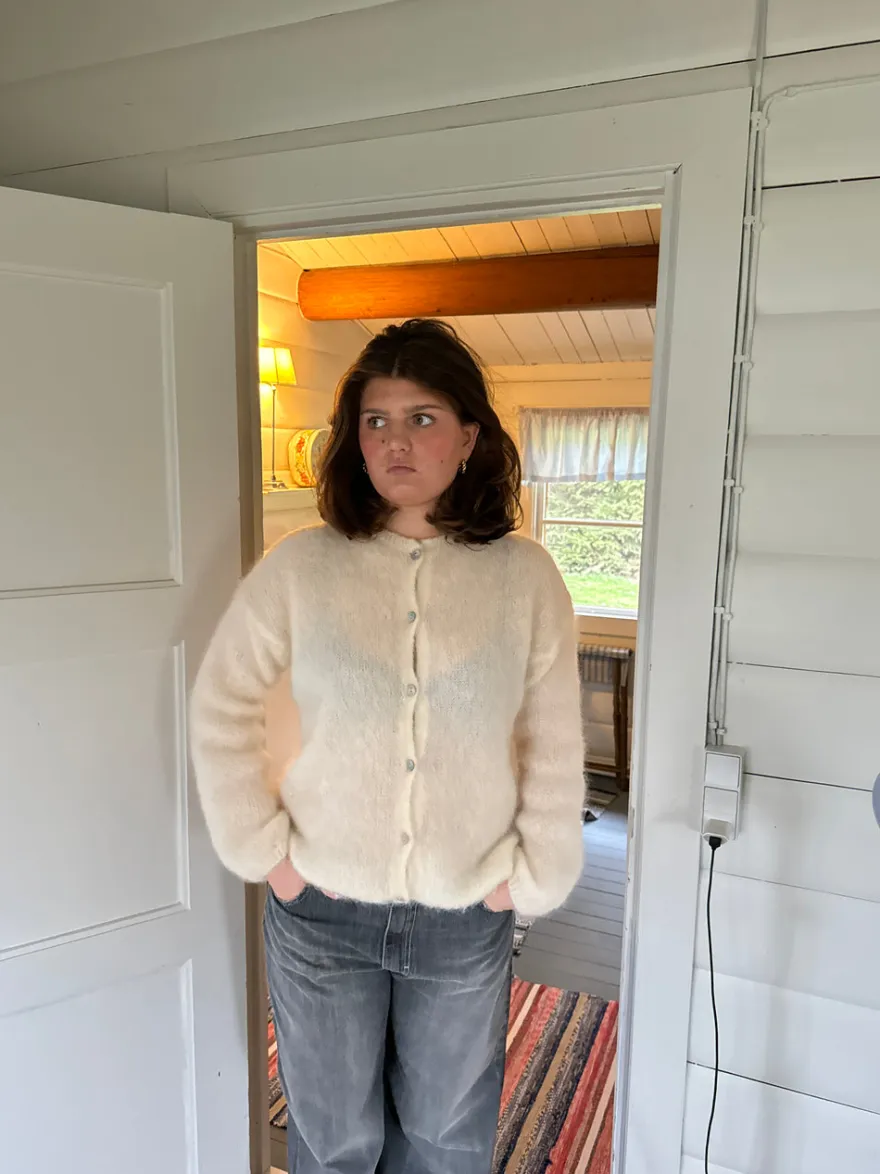 Design By Si Jamilla mohair cardigan - Off white Best