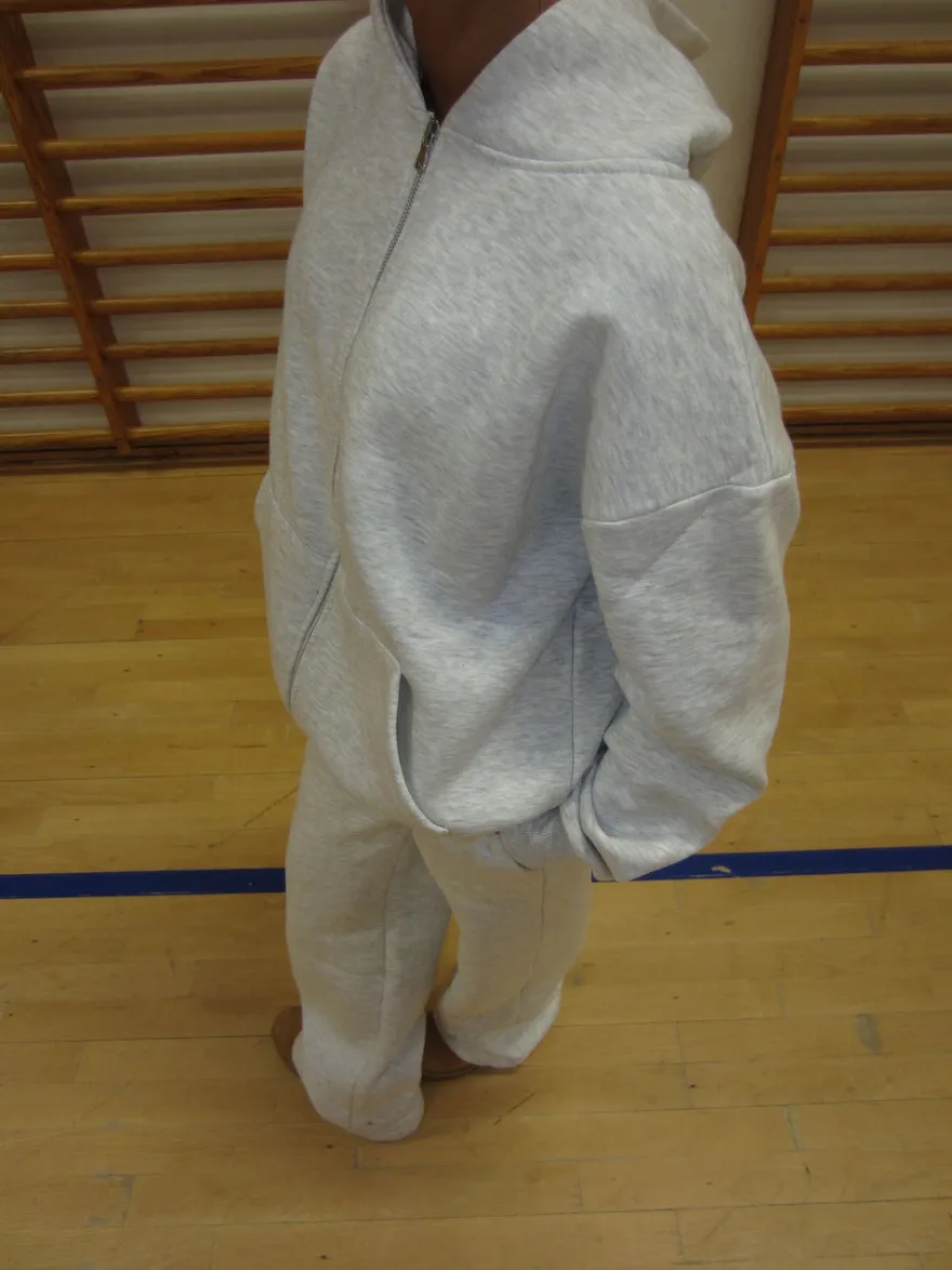 Design By Si Jessica zip hoodie - Lysegrå Sale