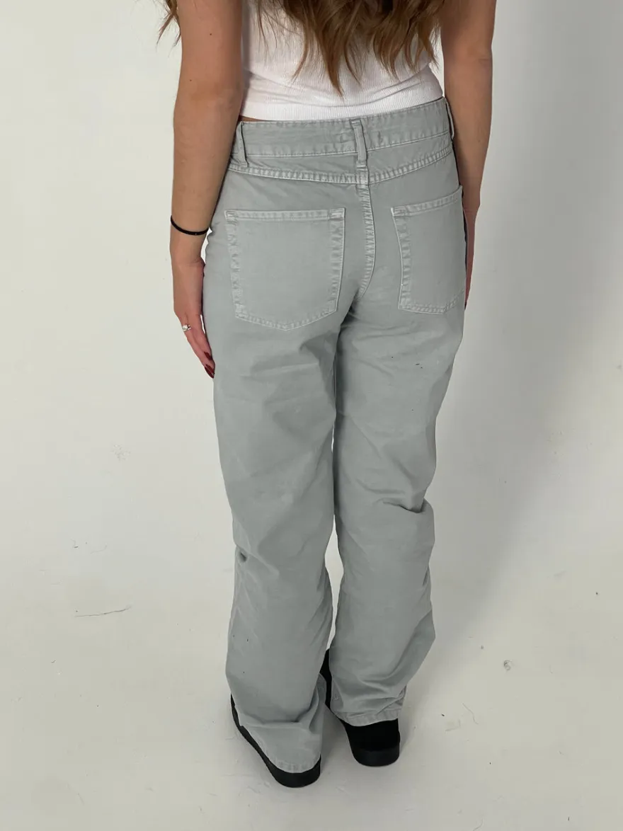 Design By Si Josie jeans - Lysegrå Clearance