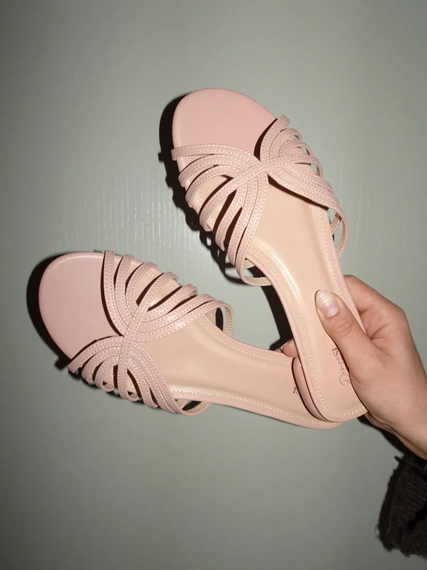 Design By Si July sandaler - Beige Clearance