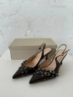 Design By Si Kandy slingback stiletter - Brun New