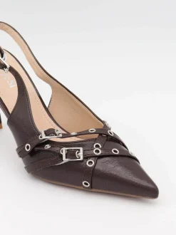 Design By Si Kandy slingback stiletter - Brun New
