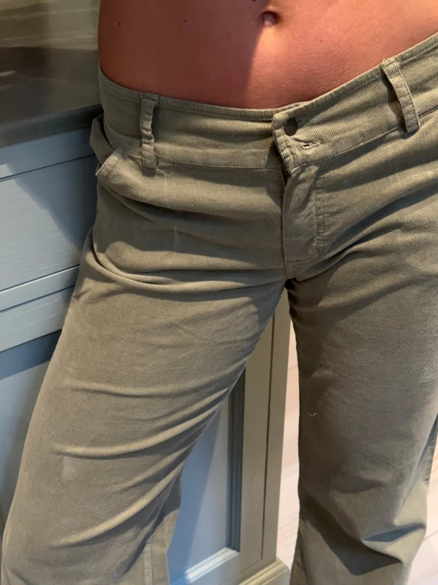 Design By Si Karla fløjlsbukser - Kaki grøn Outlet