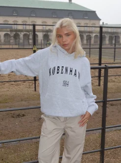 Design By Si København hættetrøje - Grå Discount