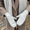 Design By Si Kehlani luffer i strik - Lys grå New