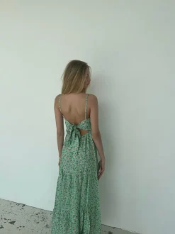 Design By Si Kimora kjole - Grøn Outlet
