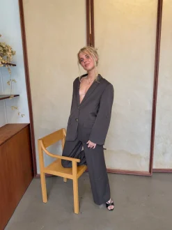 Design By Si Kornelia oversized blazer - Brun Outlet