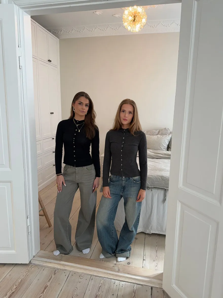 Design By Si Leonora langærmet bluse - Sort New