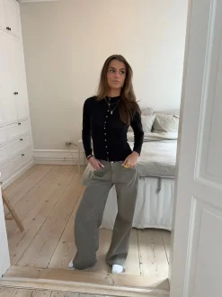 Design By Si Leonora langærmet bluse - Sort New