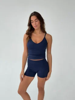 Design By Si Lively v-neck tank top - Midnight Clearance