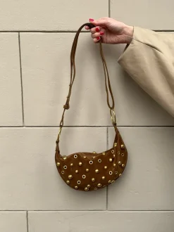 Design By Si Loana taske med nitter - Brun Outlet
