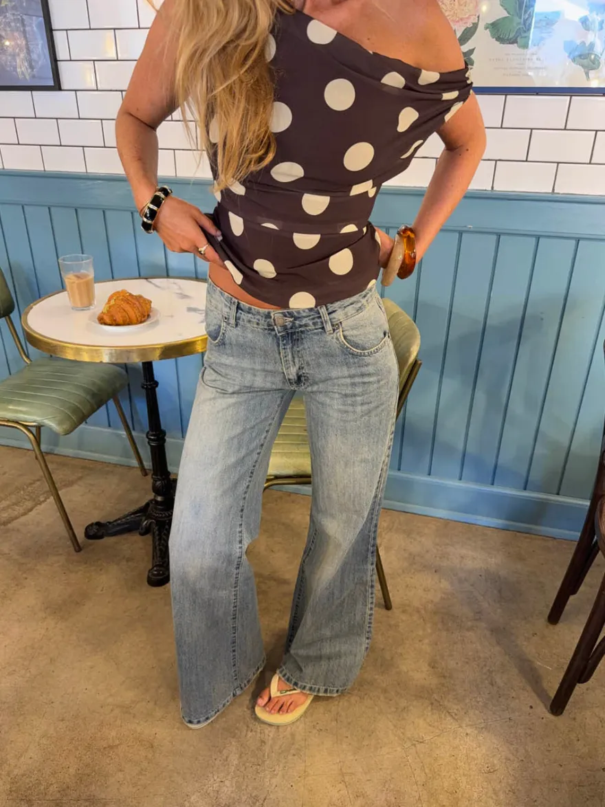 Design By Si Lovia jeans - Blå denim New