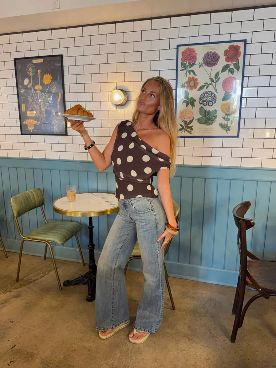 Design By Si Lovia jeans - Blå denim New