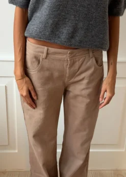 Design By Si Lovia jeans - Taupe Hot