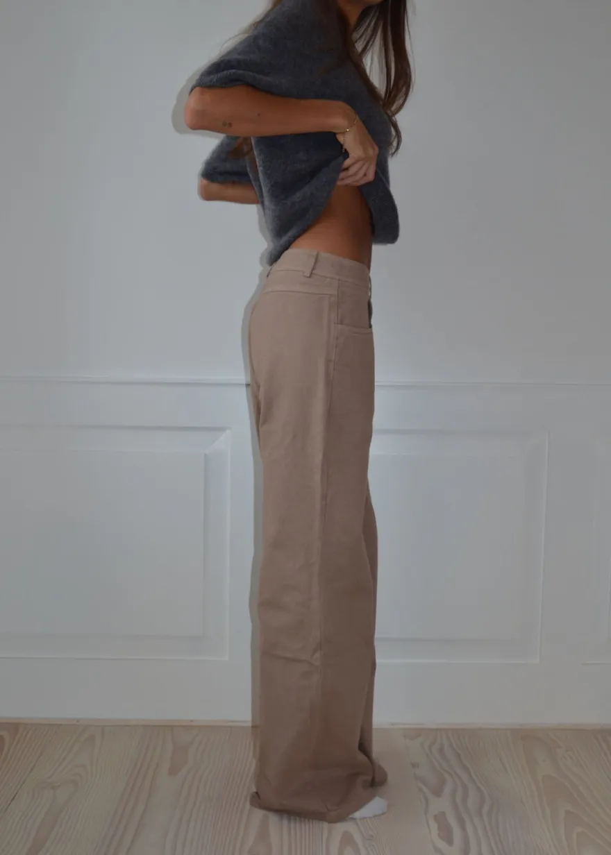 Design By Si Lovia jeans - Taupe Hot