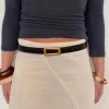 Design By Si Luce bælte - Sort/guld Clearance