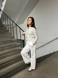 Design By Si Lucille bukser med snørelukning - Hvid Discount
